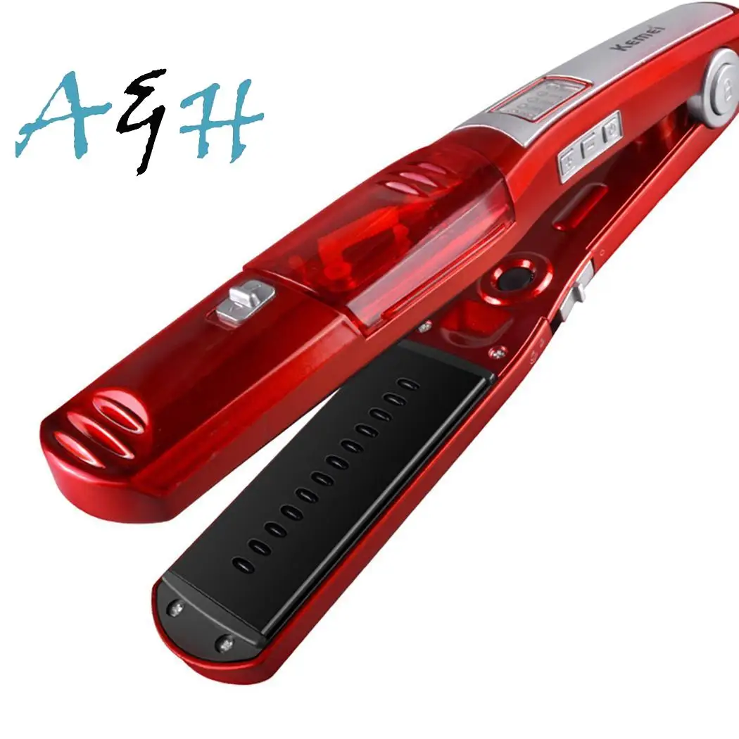 

Household Electric Hair Splint Steam Hydrating EU Red Home Hair Steam hydrating straight hair stick