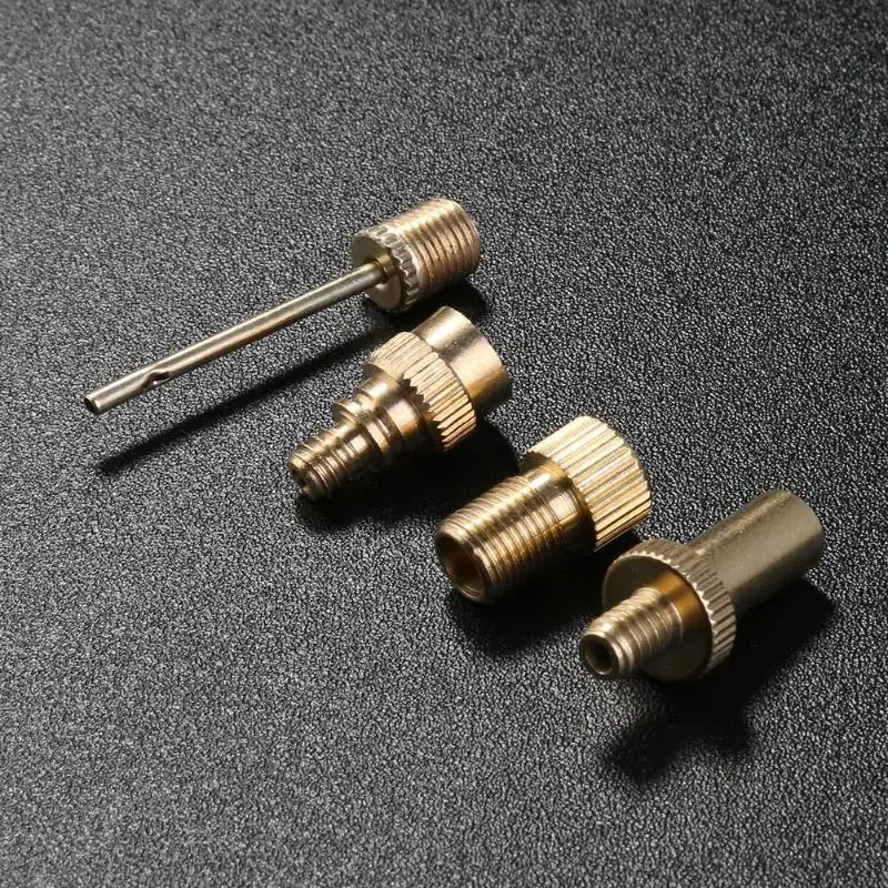 4 шт. велосипедный преобразователь насос Dunlop Schrader Presta Valve Ventil адаптер Набор