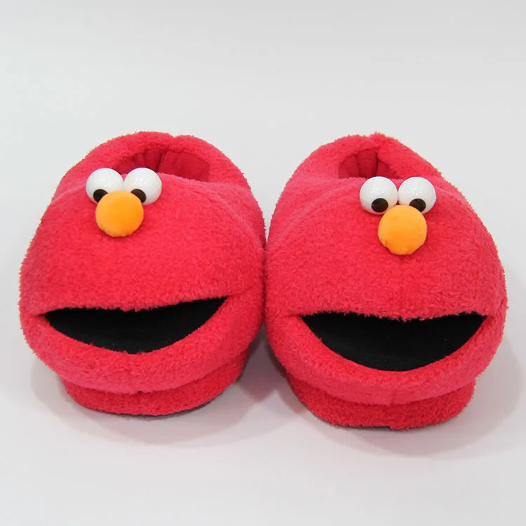 Тапочки с мультяшным изображением Улица Сезам ELMO зимние теплые хлопковые