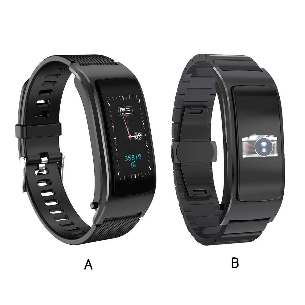 

F5 Smart Bracelet 2 In 1 Smart Bracelet Bluetooth Headset Fitness Tracker Watch With Heart Rate Monitor For IOS Android