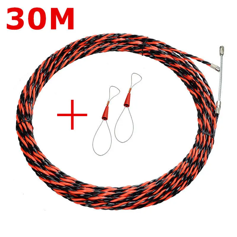 

5/10/15/20/25/30M Electrical Wire Threader Wire Cable Cord Line Electrician Tool
