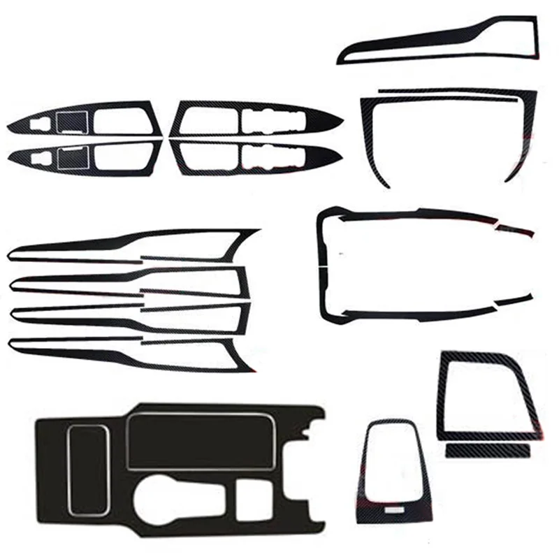 

Car-Styling New Car Interior Center Console Color Change Carbon Fiber Molding Sticker Decals For Ford Mendeo 2017