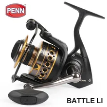Оригинальная спиннинговая Рыболовная катушка Penn Battle Ii Btl 2500-8000, 6bb, Большая Морская морская Морская Лодка, рыболовная снасть, Ht-100 Рыболовная катушка