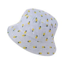 Корейские Харадзюку ананас ведро шапки женские летние пляжные походные кепки для рыбалки козырек повседневные Хип Хоп Шапки для рыбака женские солнцезащитные очки