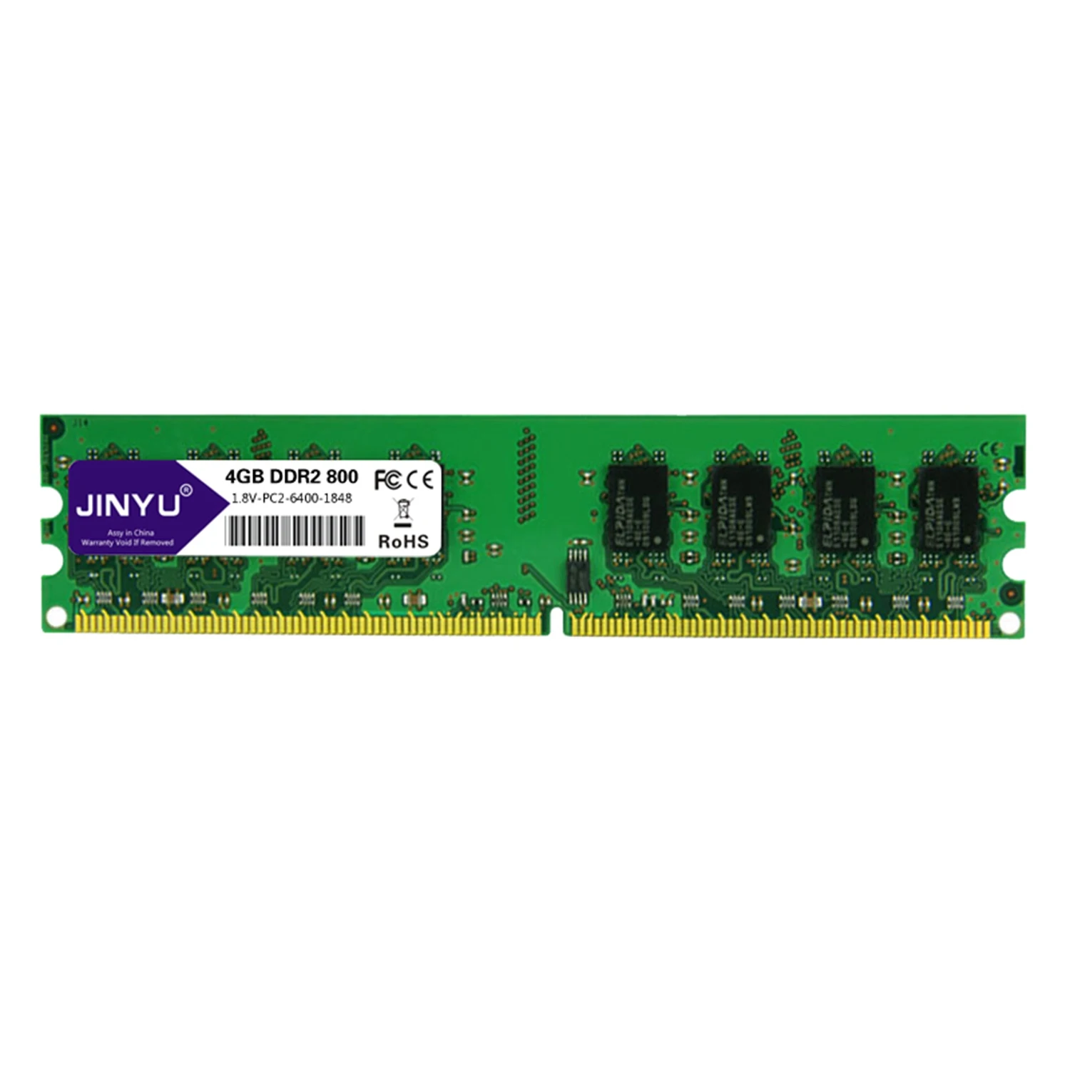 

Jinyu Ddr2 4G 1.8V 240Pin Ram Memory For Desktop(800Mhz)