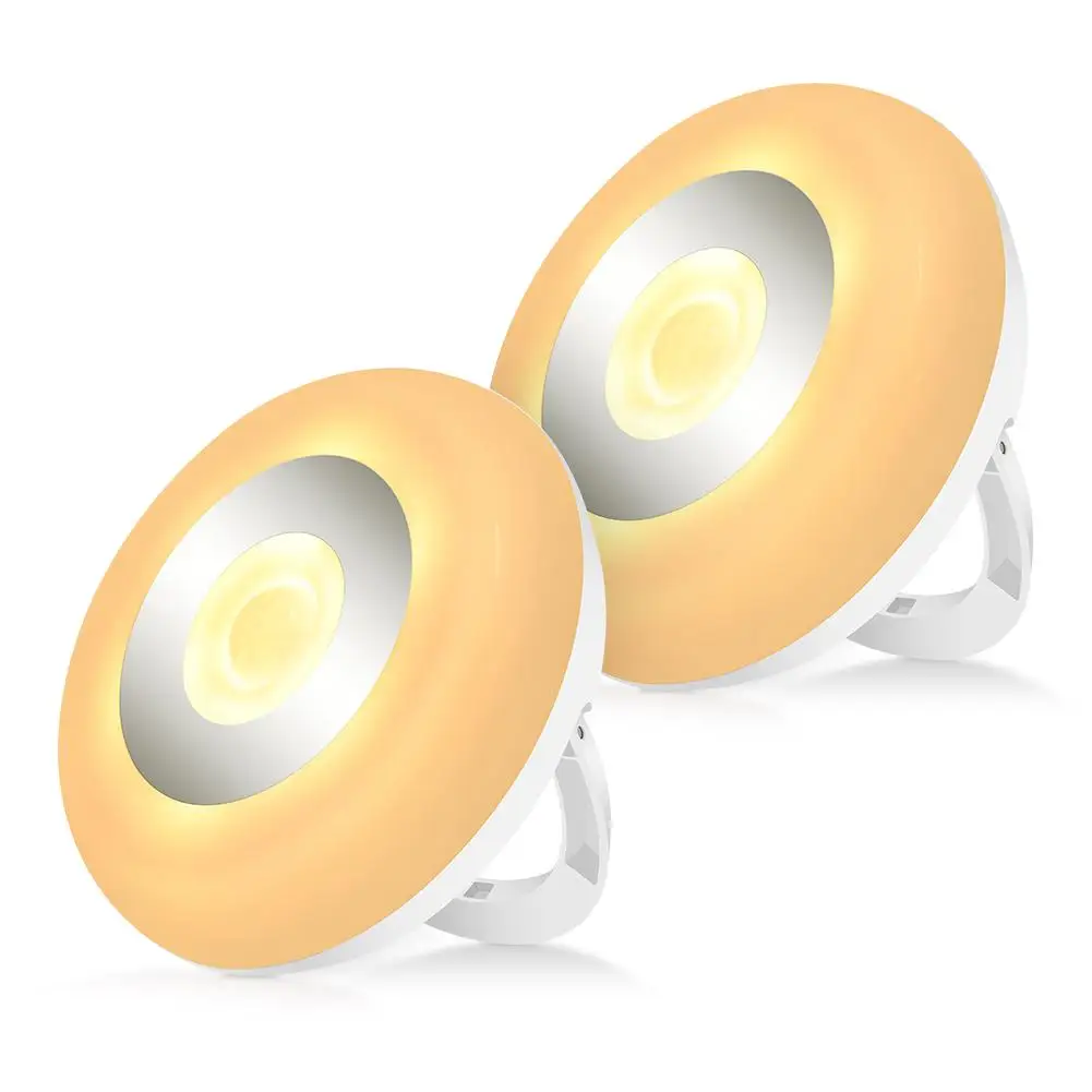 

2Pcs LED Motion Sensor Light Activated Wall Light Battery-Powered Induction Lamp Night Light Stick-On For Home Hotel