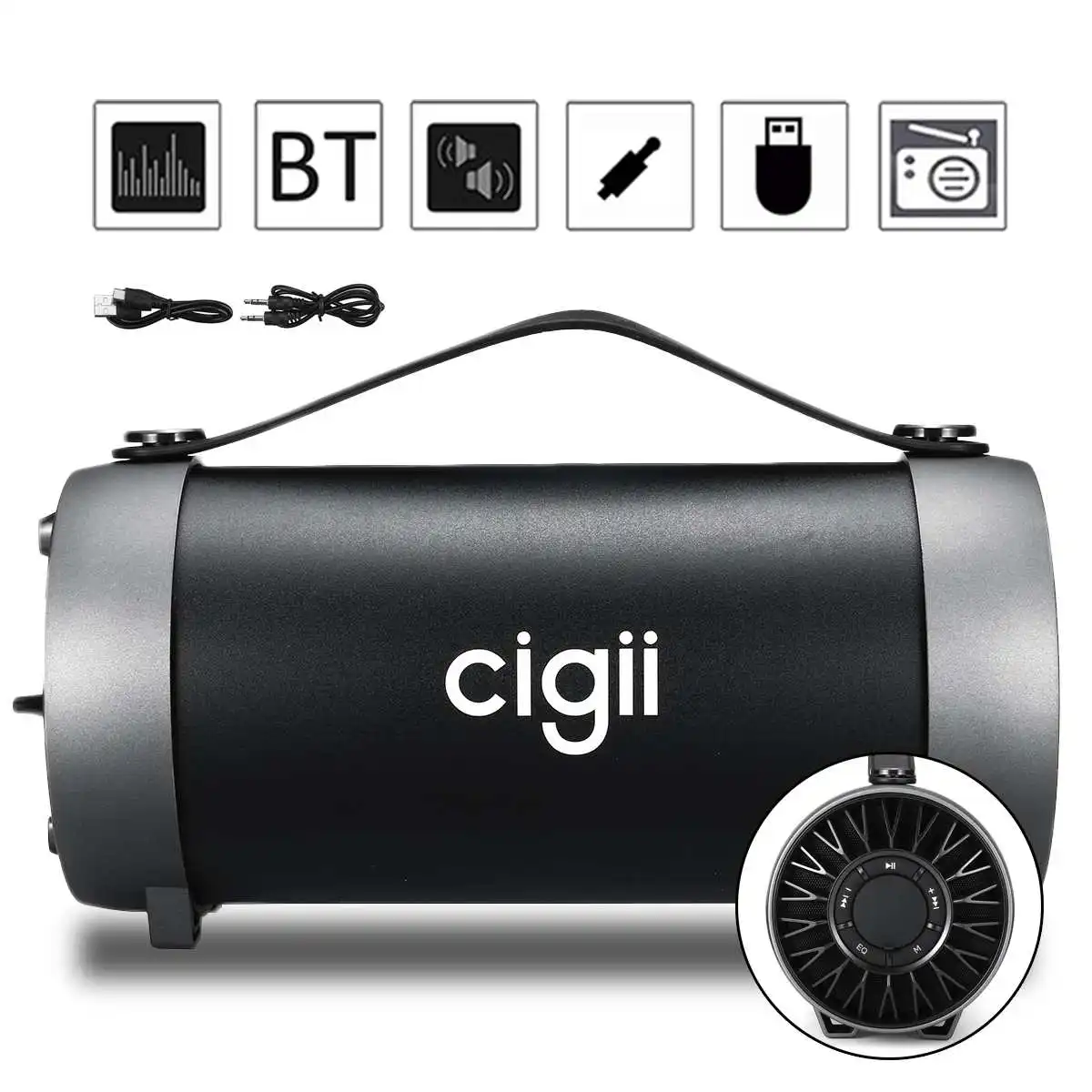 

Portable Wireless bluetooth Speaker With USB Disk FM Radio For Tablet Cellphone Outdoor Speaker Loudspeaker Stereo Music Player