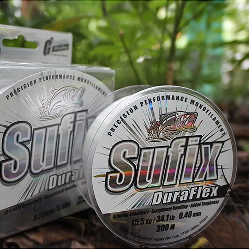 Sufix DURAFLEX DF нейлоновая нано полимерная мононить леска 150 м 300 импортная рыболовная