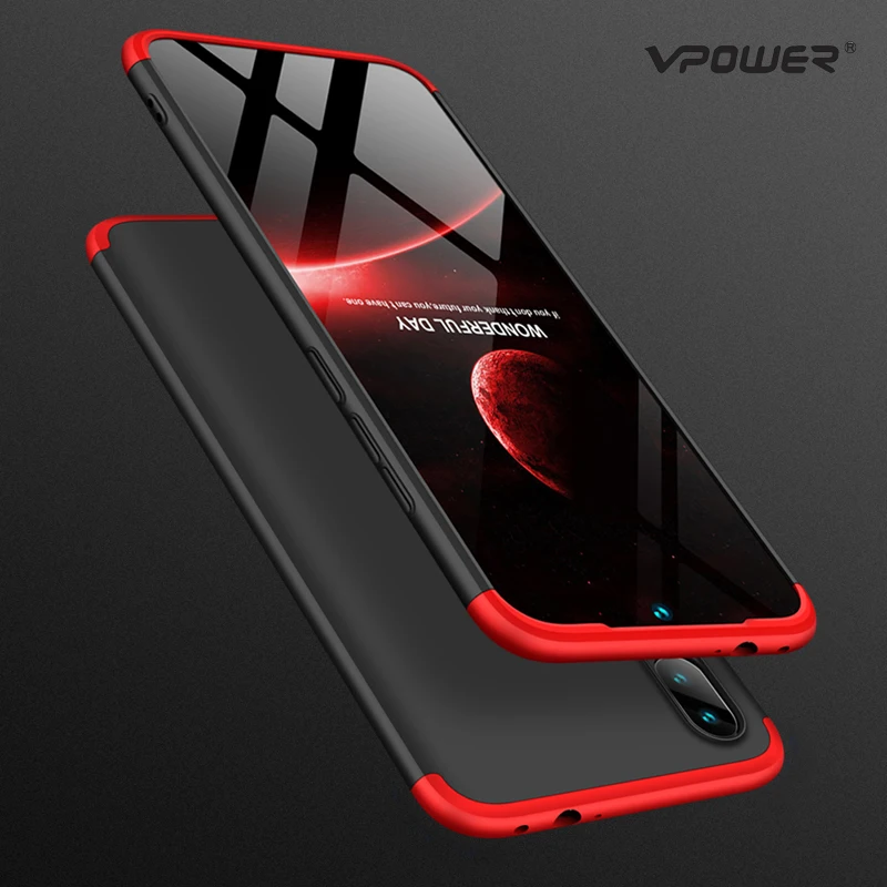 

Xiaomi Redmi Note 7 Case Note7 Cover Vpower 3 in 1 360 Degree Protector Shockproof Phone Back Case Funda for Xiaomi Redmi Note 7