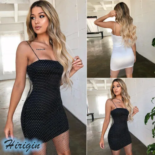 

Summer Dresses 2019 New Women Summer Mesh Sexy Camisole Mini Dresses Sleeveless Square Collar High Waist Short Dress