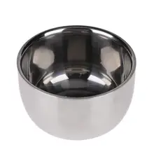 Двойной Слои Для мужчин Чаша для бритья кружка для мыла чаша из нержавеющей стали Для мужчин; чашка для бритья для мужчин чашки для щетка для лица