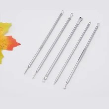 Угревая игла из нержавеющей стали, набор инструментов для удаления прыщей, инструмент для удаления дефектов кожи, практический набор инструментов для красоты, аксессуары