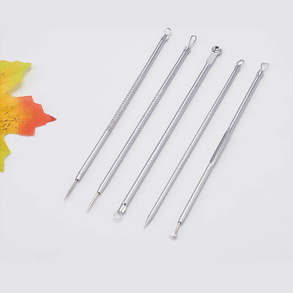 

Stainless Steel Acne Needle Blackhead Remover Tool Kit Pimple Comedone Extractor Tool Practical Beauty Tools Set accessories
