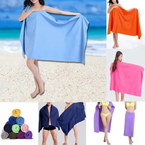 

Microfiber Absorbent Bath Beach Towel 80x160cm Drying Washcloth Swimwear Shower