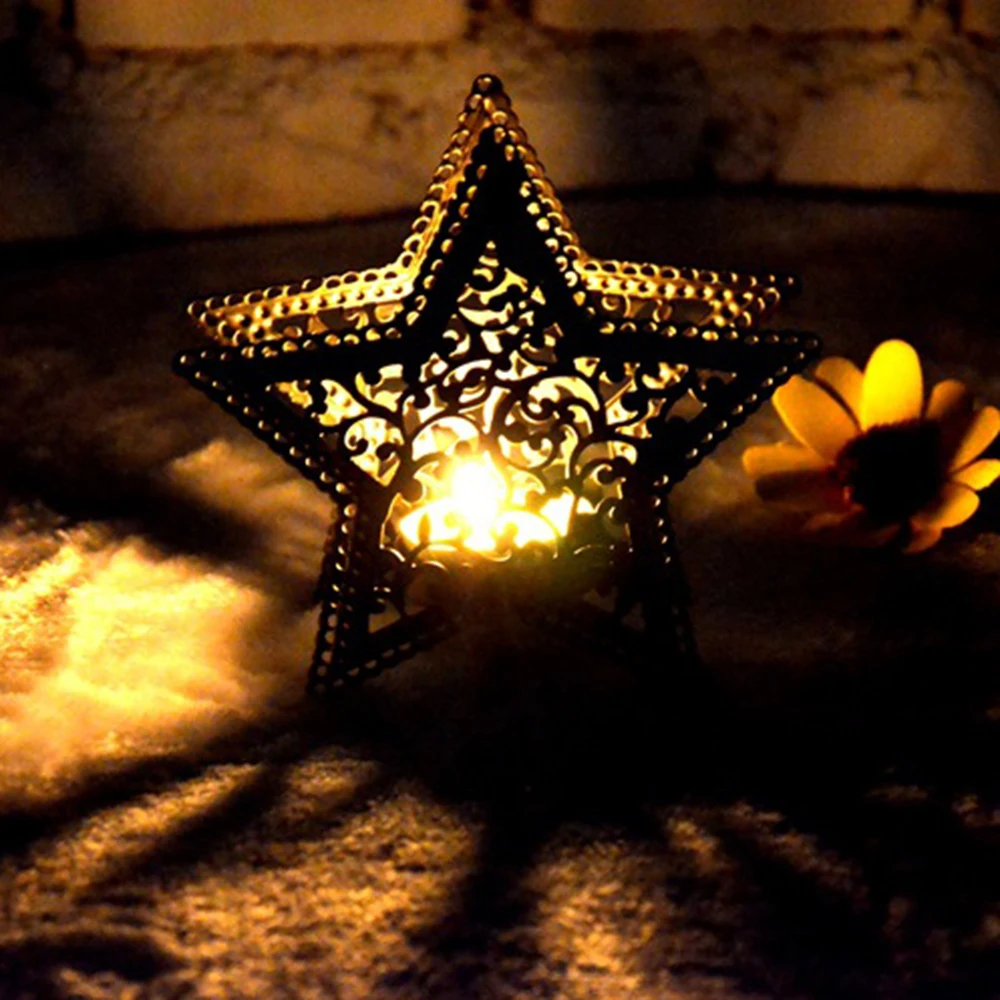 Пентаграмма минималистичный марокканский подсвечник подставка для свечей Фонарь Свадебные украшения Подсвечники Для декор домашнего бара