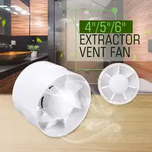 4/5/6 дюймов вентилятор вентиляционные отверстия для вентиляции стен встроенный импеллер выхлопная труба вытяжной вентилятор 220V для Ванная комната Кухня Туалет