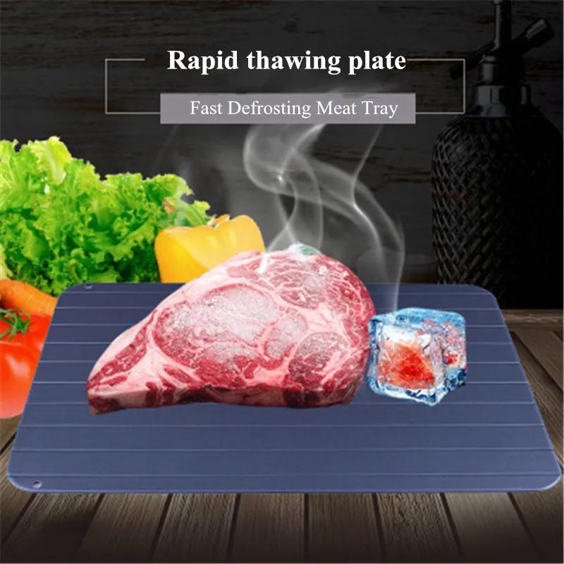 

2018 New Food Fast Defrosting Meat Tray Pork Beef Thawing Chopping Board Magic Thawing Plate Kitchen Tool