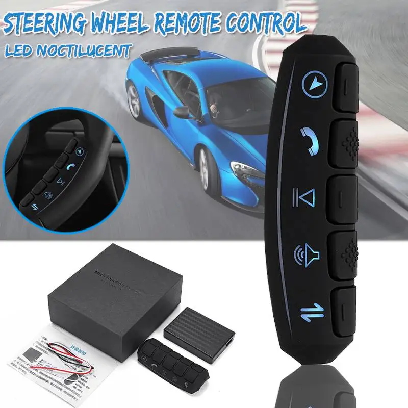 Universal LED backlight Control remoto inalámbrico coche volante 10 botones Control remoto Coche Universal LED backlight Control remoto inalámbrico coche volante 10 botones Control remoto Coche