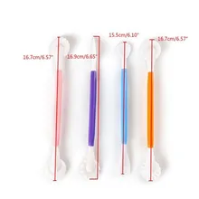 4 шт./компл. Цвет ful торт Pen Diy выпечки Цвет резьба костюмы Флип сахара резьба Ножи Еда Класс Пластик резные шоколадный торт