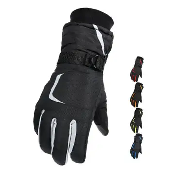 

Weimostar Winter Waterproof Skiing Snowboard Gloves -30 Degree Thermal Fleece Heated Gloves Touch Screen Cycling Bike Gloves