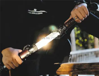 

Handmade WUSHU Dao Broadsword Sword Folded Manganese Steel Blade Dragon Tiger