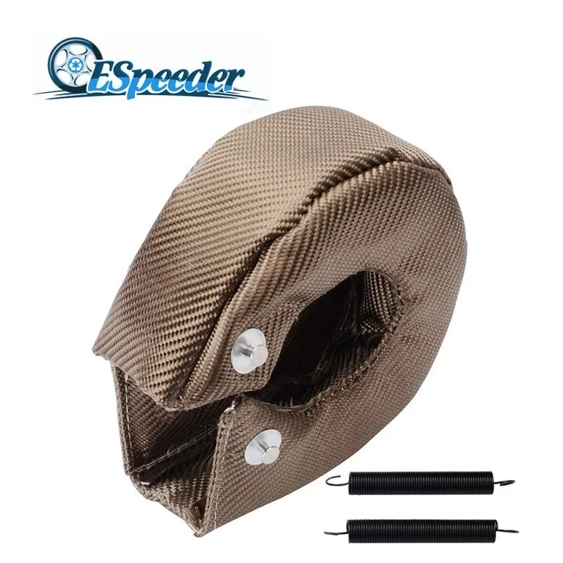 

ESPEEDER T3 Titanium Glass Fiber Turbo Blanket Heat Shield Turbocharger Cover Wrap Fit For T2 T25 T28 GT30 T35 Car Part