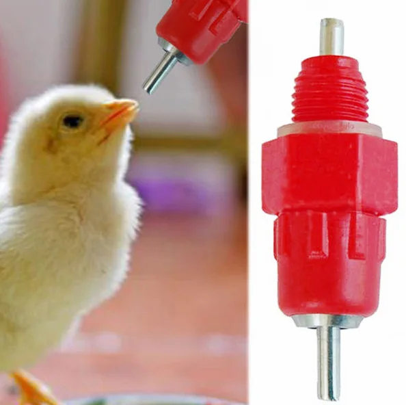 

1 PC Poultry Chicken Nipple Drinker Automatic Waters Spring Type Drinking Fountain Mouth Water Poultry Farming Equipment
