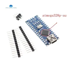 TZT 1 шт. мини USB с Загрузчиком Nano 3,0 контроллер совместимый для arduino CH340 USB драйвер 16 МГц NANO V3.0 Atmega328