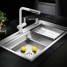 Новое поступление настенное крепление кухонная раковина гранит столешница ручной насос Замена белый жидкий мыльный диспенсер для посуды