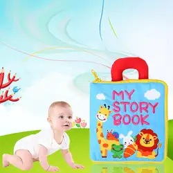 Мягкие книги рано утром когнитивное развитие My Quiet Bookes Baby Goodnight развивающие разворачивающиеся ткани книга активности книга