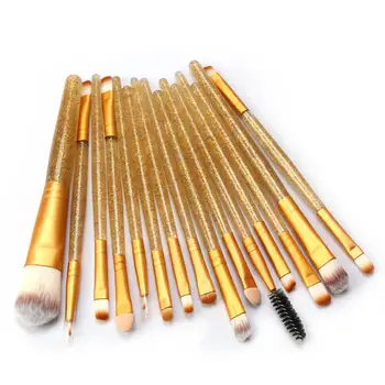 

15Pcs/Set Flash Diamond Makeup Brushes Tool Set Cosmetic Powder Eye Shadow Foundation Blush Beauty Make Up Brush