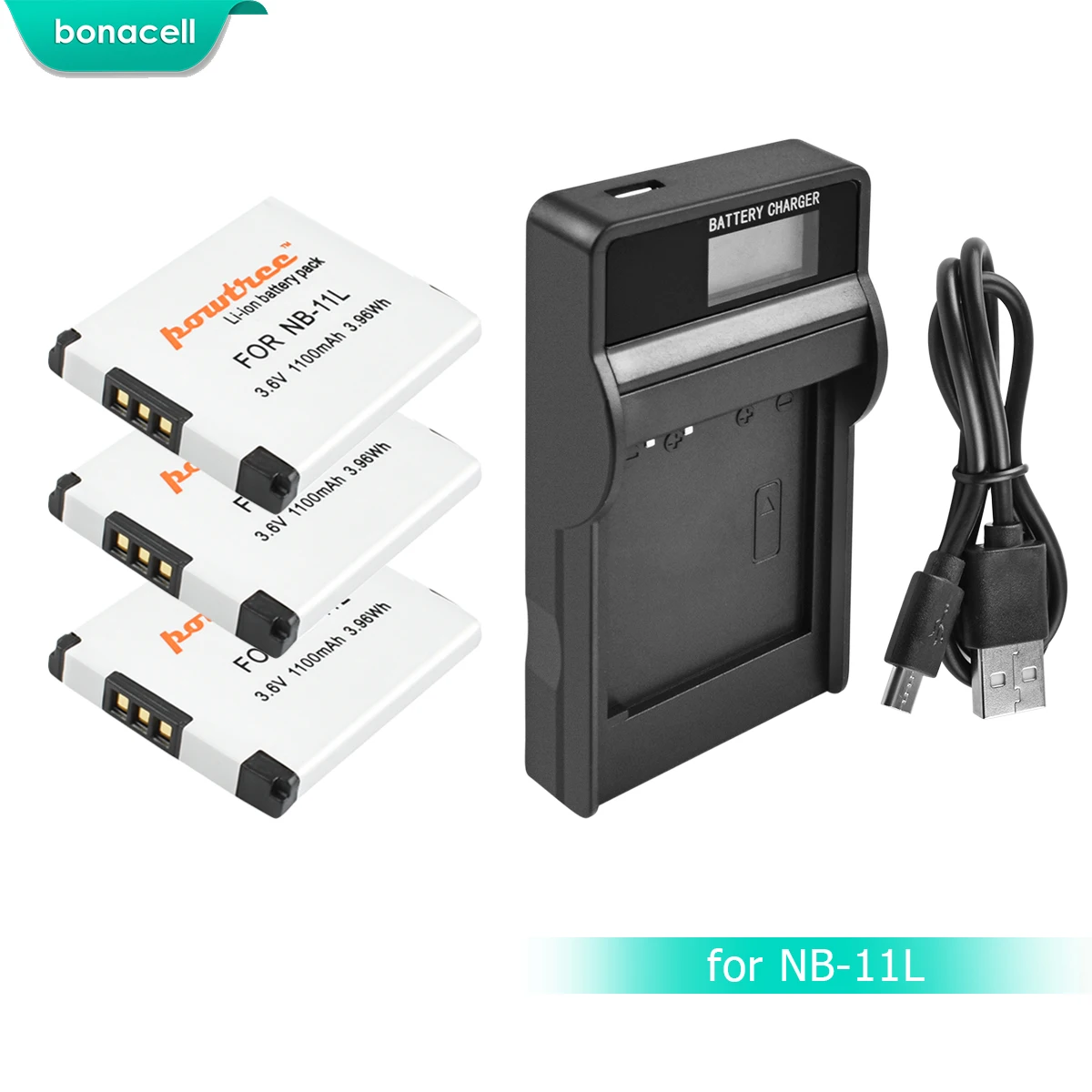 Bonacell NB 11L NB11L аккумулятор + зарядное устройство для Canon PowerShot A2300 IS A2400 A2500 A2600 A3400 A3500