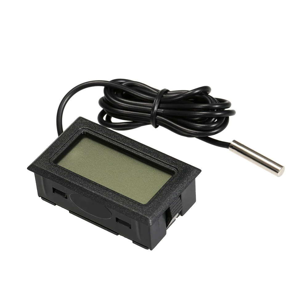 

Mini Digital Thermometer Electronic Temperature Meters LCD Display Interior Aquarium Refrigerator Thermometer with Probe for bmw