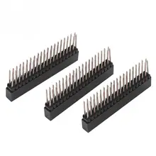 3 stücke Weibliche Header Stecker 2x20 Pins 2,54 m Pitch Extra Groß Weibliche Dual Reihe Kurze Pin Sockel für Raspberry Pi