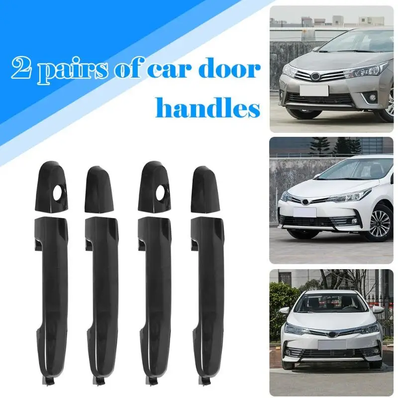 VODOOL 2 pares de coche al aire libre frente izquierda + derecha fuera de la puerta de la barra de la manija para matriz Corolla BYD F3 accesorios de coche las partes exteriores VODOOL 2 pares de coche al aire libre frente izquierda + derecha fuera de la puerta de la barra de la manija para matriz Corolla BYD F3 accesorios de coche las partes exteriores