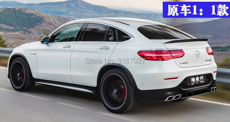 Спойлер для Benz GLC купе GLC43 GLC260 АБС пластик Неокрашенный задний спойлер на крыло