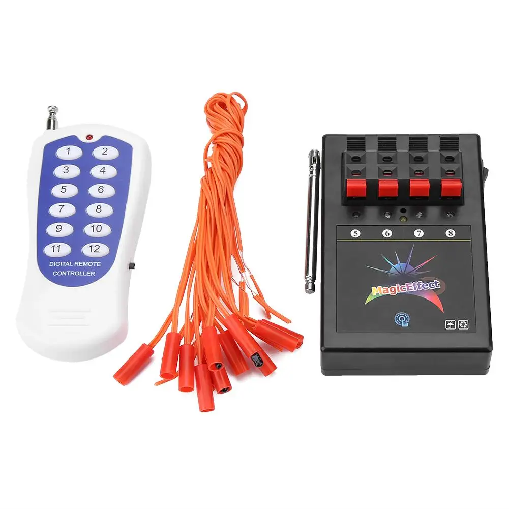 

150m/6000 inch Professional 12 Channel Wireless Fireworks Firing System Igniters Remote Control Switch Electrical Equipment