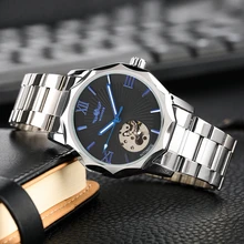 WINNER Automatic Mechanical Watches Top Luxury Brand Self Winding Skeleton Man Full Stainless Steel Wrist Watch Male Clock Hours WINNER Automatic Mechanical Watches Top Luxury Brand Self Winding Skeleton Man Full Stainless Steel Wrist Watch Male Clock Hours