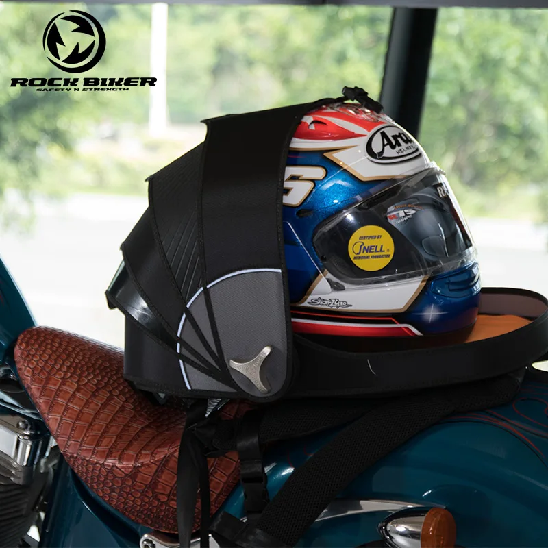 

ROCKBIKER Motorcycle Backpack Helmet Bags Hard Waterproof Shell Motocross Backpack Unisex Top Case Motocicleta Pangolin Off Road