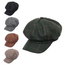 Ретро Мода женский стиль восьмиугольная Дамская Повседневная шерстяной берет шляпа альпинистская шляпа подарок для женщин Кепка солнцезащитная Кепка