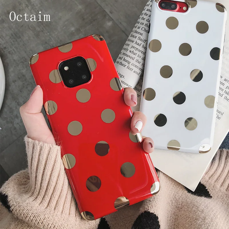 Чехол для Huawei P20 Pro Mate 10 20 X Cute Wave Point модный ТПУ Мягкий силиконовый чехол телефона