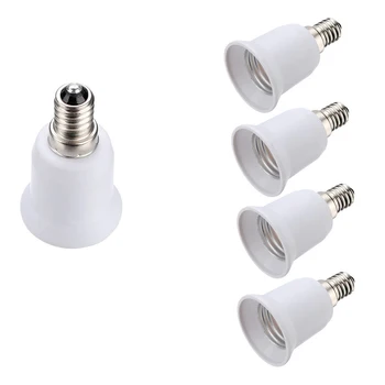 

4 Pcs Socket Adapter E14 to E27 Bulb Lamp Adapter Converter for LED, halogen, bulb CFL Lamp