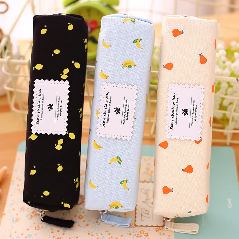 

DELI creative pencil bag kawaii pupils stationery bag large capacity pencil case student writing accessory storage bag Papeleria