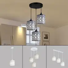 Moderne Nordic Hanger Verlichting Armaturen Iron Holle Out Kroonluchter Hanglamp Woondecoratie Voor Eetkamer Slaapkamer Shop Bar