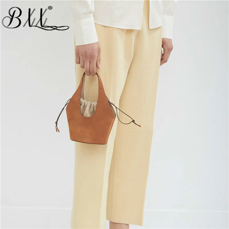 

BXX Bag / 2019 New Fashion Women Casual And Simple Soft Bucket Open Pocket Drawstring Shoulder Bag Messenger Bag Handbag ZA71216