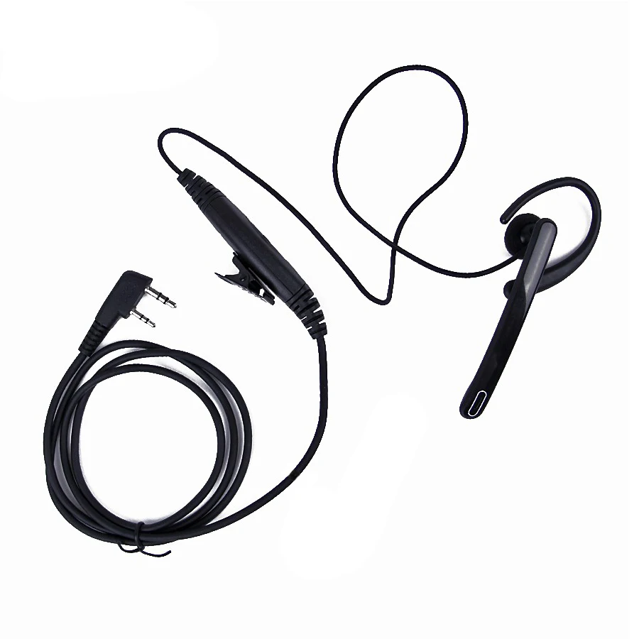 

2 Pin 3.5mm/2.5mm Ear Bar Earpiece Mic PTT Walkie Talkie Headset for Kenwood BAOFENG UV-5R BF-777 BF-888s Baofeng Accessories