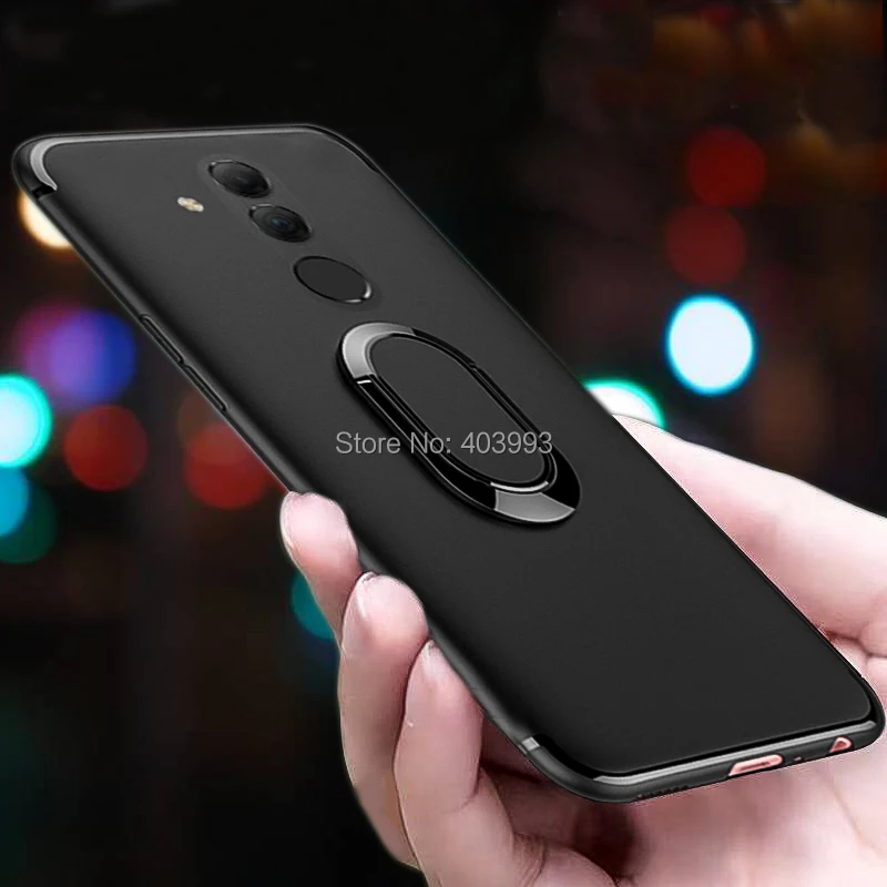 

OUKITEL C12 Soft For OUKITEL C12 Face ID 6.18" Cover Finger Ring Magnet Matte Protector For OUKITEL C12 Face ID 6.18" Case