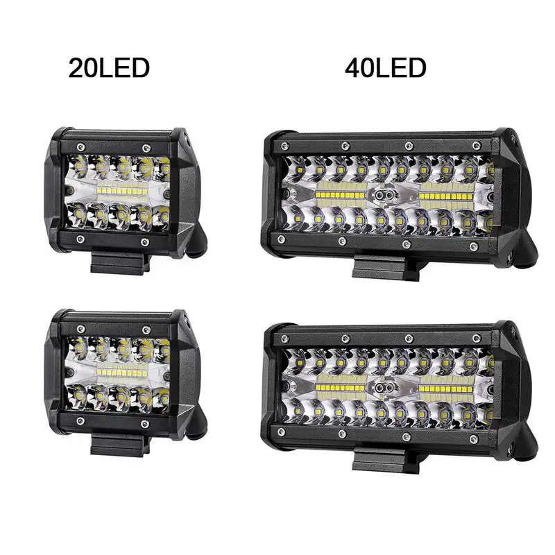 40LED 120W Strip Light Car Roof Spotlights Modify Roof Auto Work Light For Off Road Vehicle