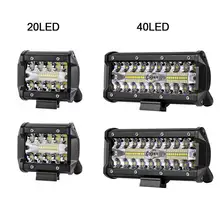40LED 120W Strip Light Car Roof Spotlights Modify Roof Auto Work Light For Off Road Vehicle