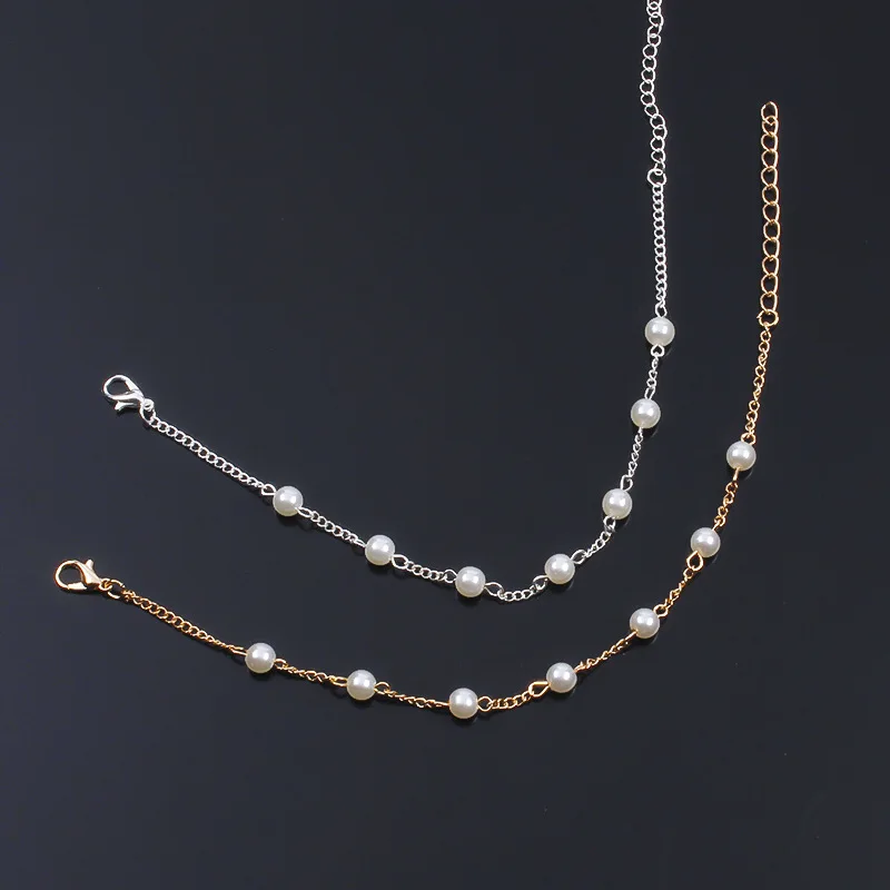 

Simple Pearl Exquisite Bracelet Femme Gold Silver Adjustable Chain Charm Bracelets for Women